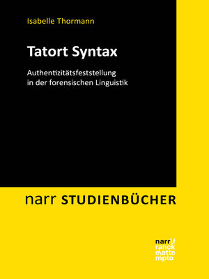 cover image of Tatort Syntax